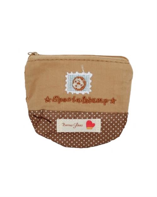 Lille brun pung i flot design